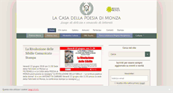 Desktop Screenshot of lacasadellapoesiadimonza.it