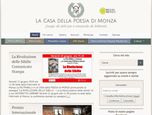 Tablet Screenshot of lacasadellapoesiadimonza.it